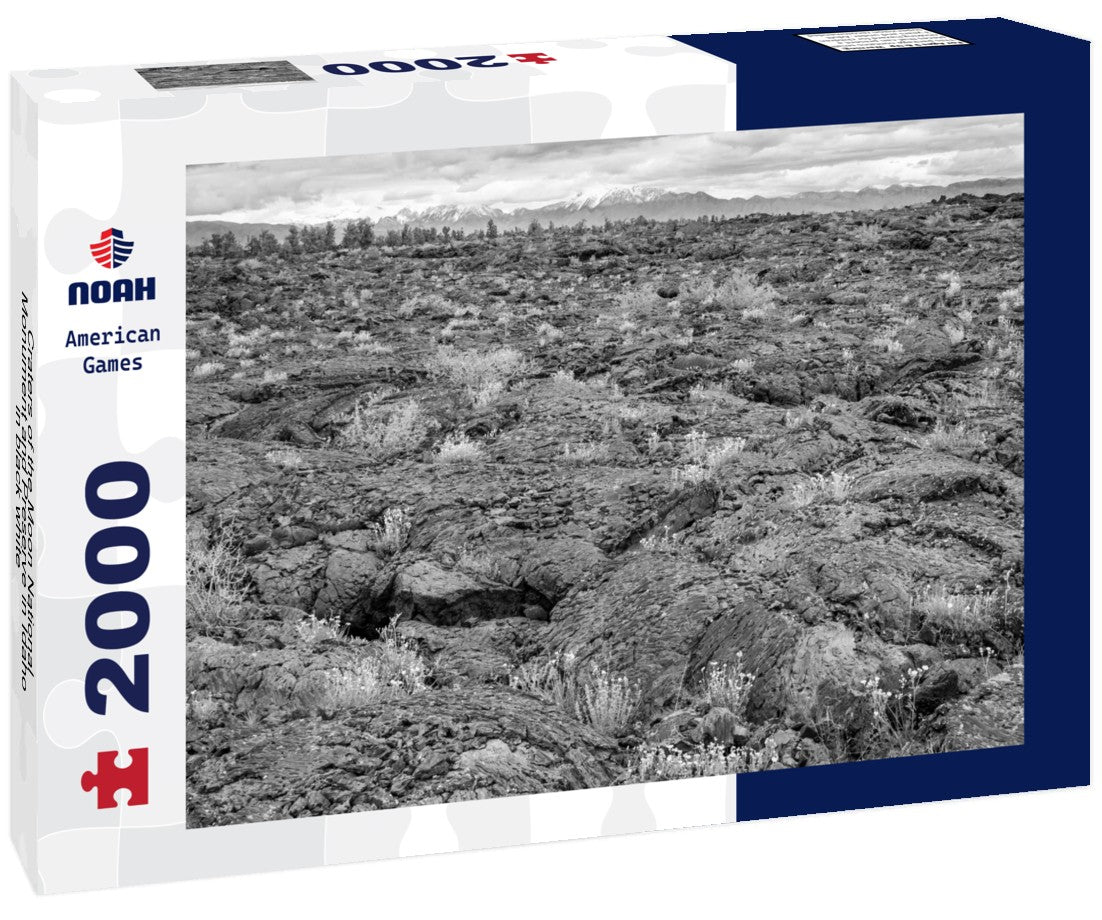 Noah Jigsaw Puzzle Craters of the Moon National Monument and Preserve in Idaho in black white 2000 pieces