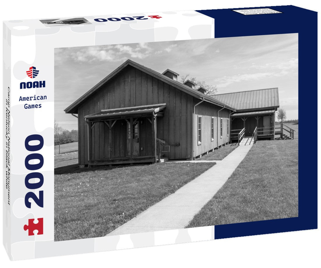 Noah Jigsaw Puzzle Camp Nelson National Monument in Kentucky in black white 2000 pieces