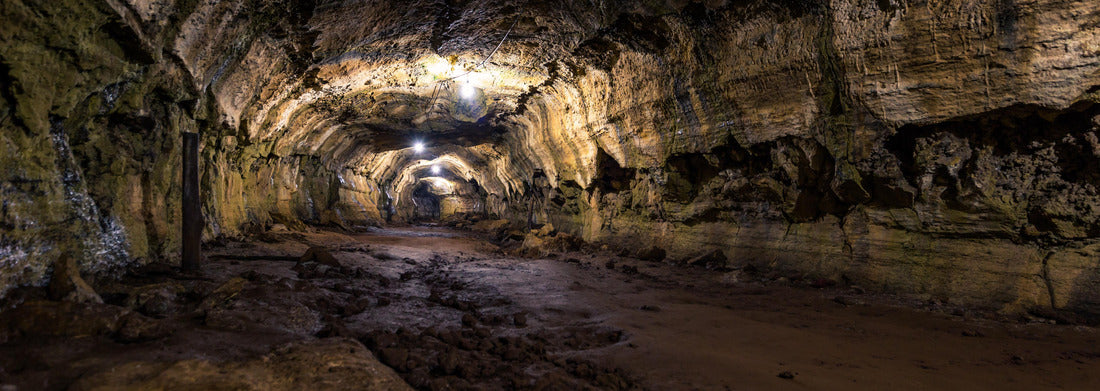 Noah Jigsaw Puzzle Galapagos Islands, Ecuador: Lava tunnel of Santa Cruz Island, panorama Panorama 1000 Pieces