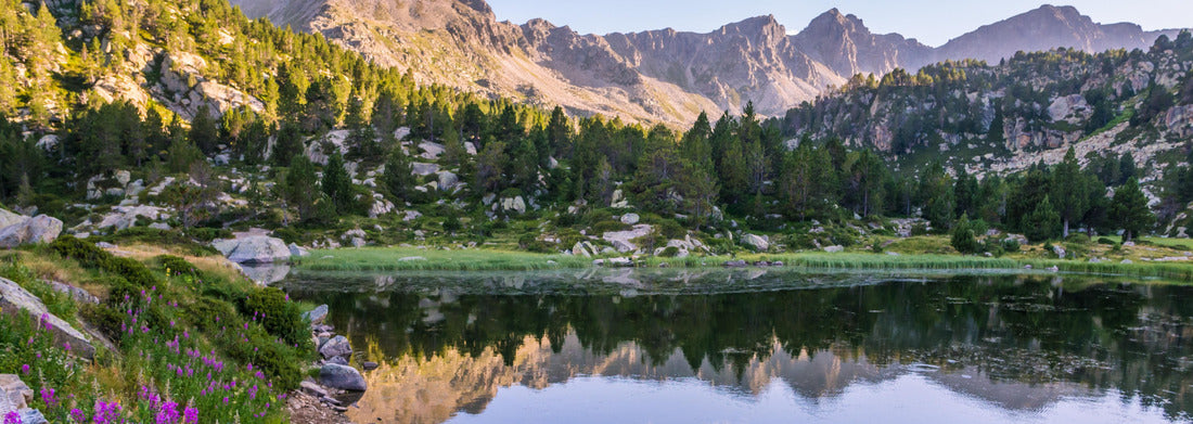 Noah Jigsaw Puzzle Lake Estany Primer in Andorra, Pyrenees, Panorama Panorama 1000 Pieces