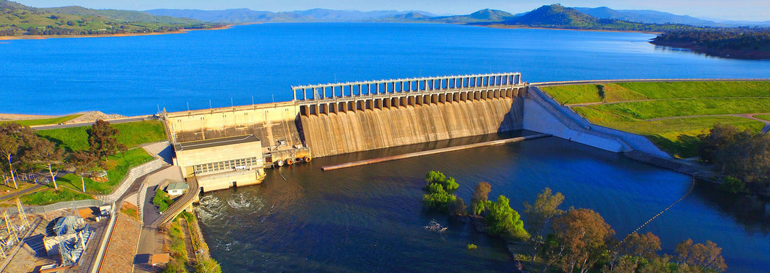 Noah Jigsaw Puzzle Aerial view of the Hume weir at Lake Hume at the beginning of the Murray River, Albury, Australia, panorama Panorama 1000 Pieces