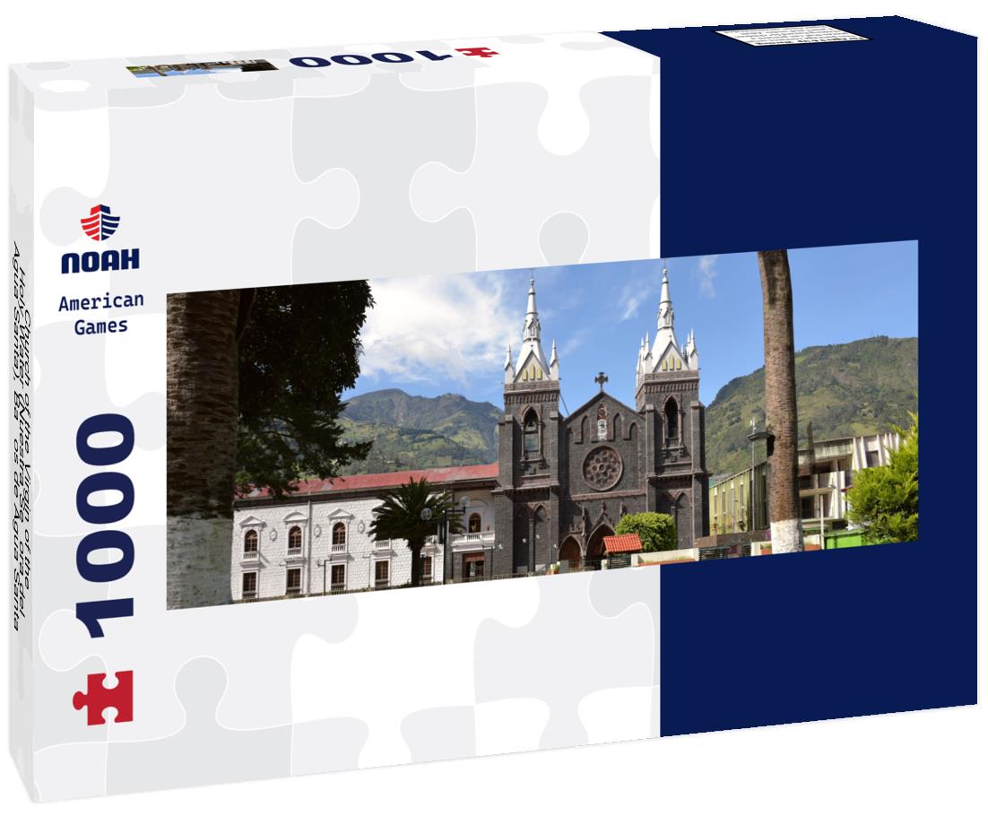 Noah Jigsaw Puzzle Church of the Virgin of the Holy Water (Nuestra Señora del Agua Santa), Baños de Agua Santa, Ecuador, panorama Panorama 1000 Pieces