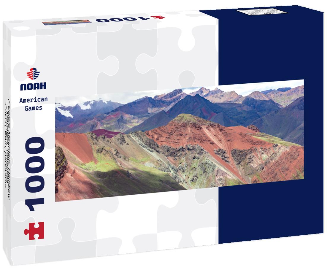 Noah Jigsaw Puzzle 7 Colors Mountain, Rainbow Mountain, Vinicunca, Cusco, Peru, panorama Panorama 1000 Pieces
