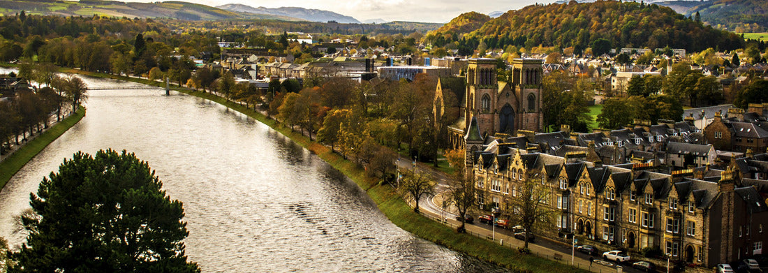 Noah Jigsaw Puzzle Inverness Scotland landscape with buildings architecture Inverness Travel Scotland concept in the heart of the Highlands, panorama Panorama 1000 Pieces
