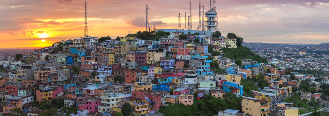 Noah Jigsaw Puzzle Las Penas - the oldest quarter of Guayaquil, Ecuador, panorama Panorama 1000 Pieces