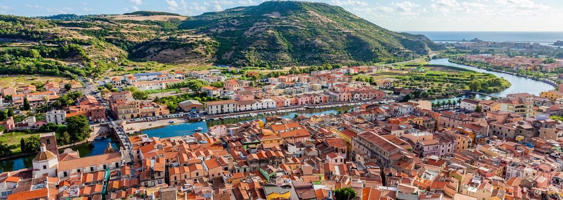 Noah Jigsaw Puzzle Bosa, municipality on the Temo, Sardinia, panorama Panorama 1000 Pieces