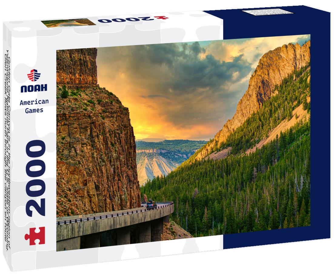 Noah Jigsaw Puzzle Golden Gate Canyon is in the northwestern region of Yellowstone National Park in the U.S. state of Wyoming 2000 pieces