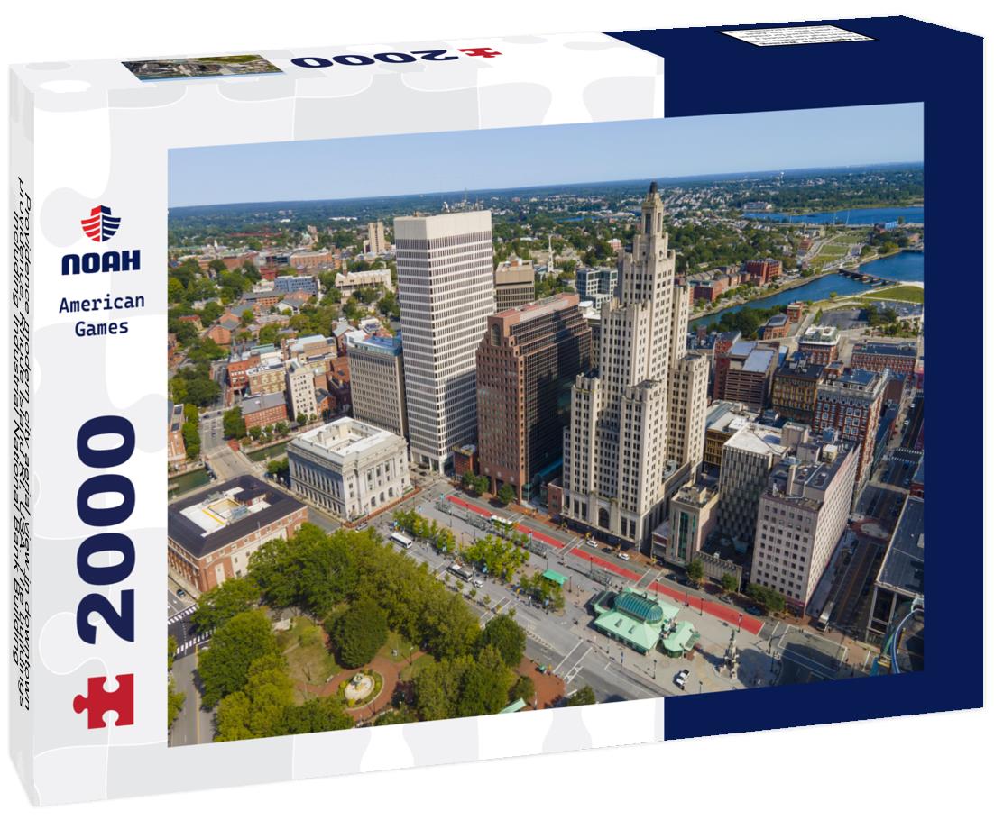 Noah Jigsaw Puzzle Providence modern city aerial view in downtown providence, Rhode Island RI 2000 pieces