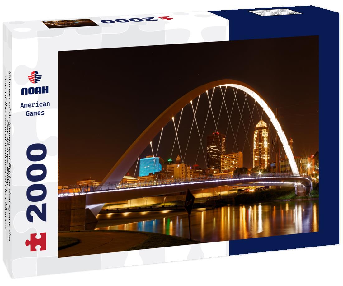 Noah Jigsaw Puzzle Women of Achievement Bridge that spans the Des Moines River, Iowa USA 2000 pieces