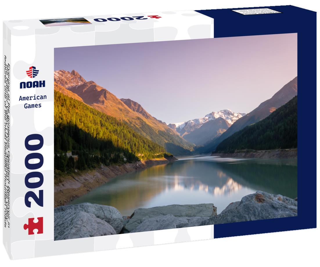 Noah Jigsaw Puzzle Evening at the gorgeous Gepatsch Reservoir in the Kauner Valley (Tyrol, Austria) 2000 pieces