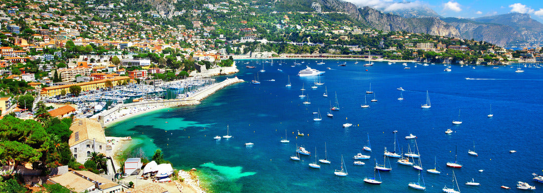 Noah Jigsaw Puzzle azure blue coast of France - panoramic view of Nice, Panorama 1000 Pieces