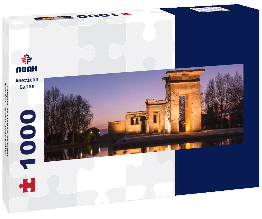 Noah Jigsaw Puzzle Temple of Debod at night, Madrid, Spain, Panorama 1000 Pieces