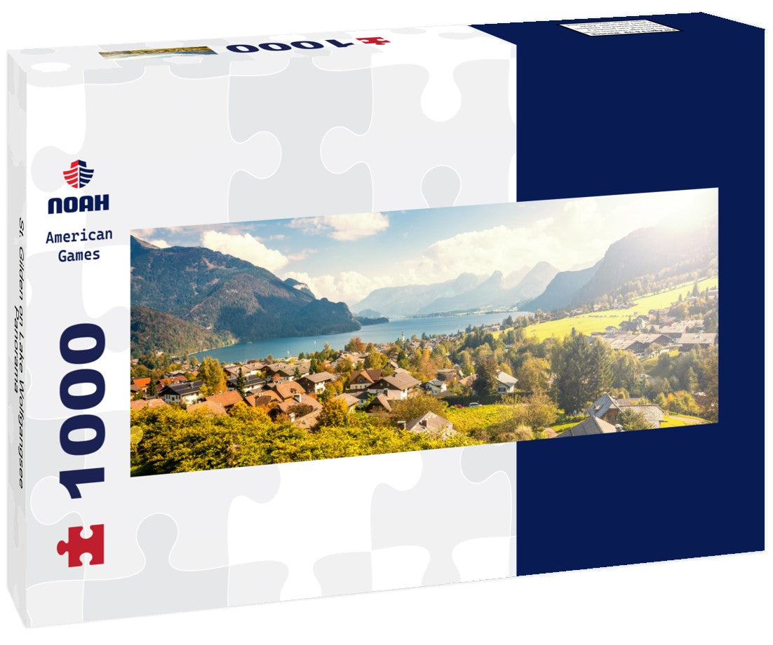 Noah Jigsaw Puzzle St. Gilden on Lake Wolfgangsee, Panorama 1000 Pieces