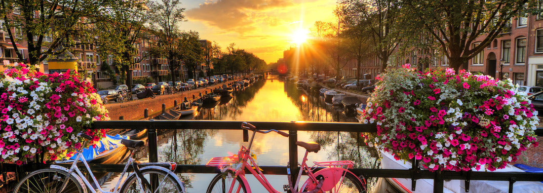 Noah Jigsaw Puzzle Bicycles in Amsterdam, Panorama 1000 Pieces
