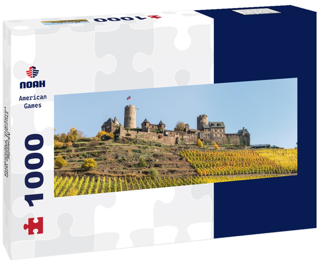 Noah Jigsaw Puzzle Moselle - Thurant Castle with vineyard, Panorama 1000 Pieces