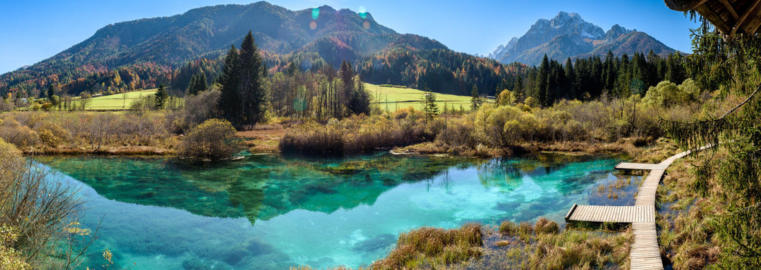 Noah Jigsaw Puzzle Lake Zelenci in Slovenia, Panorama 1000 Pieces