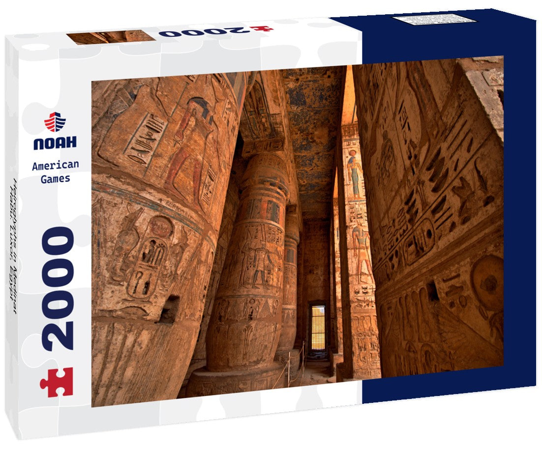 Noah Jigsaw Puzzle Heiroglyphs in Medinat Habu. Luxor, Egypt 2000 Pieces