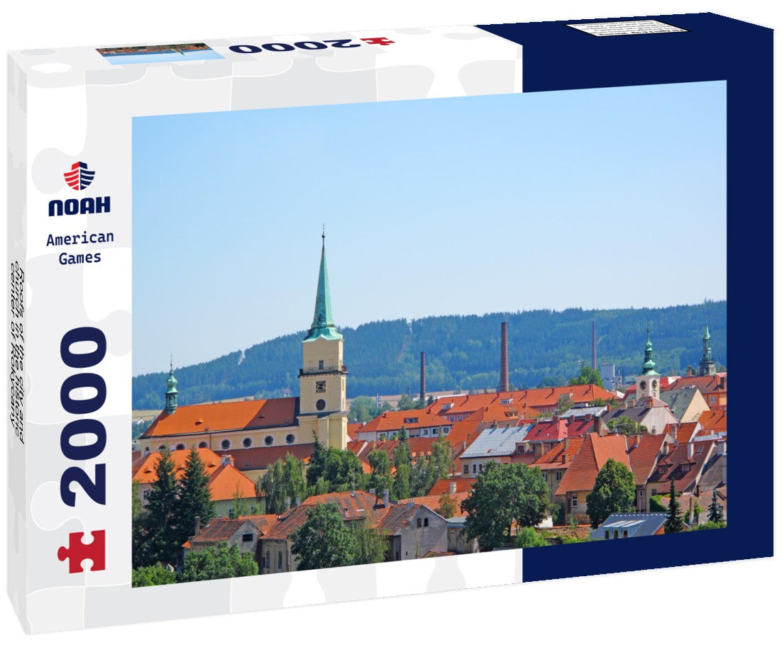 Noah Jigsaw Puzzle Roofs of the city and church in the historic center of Rokycany 2000 Pieces