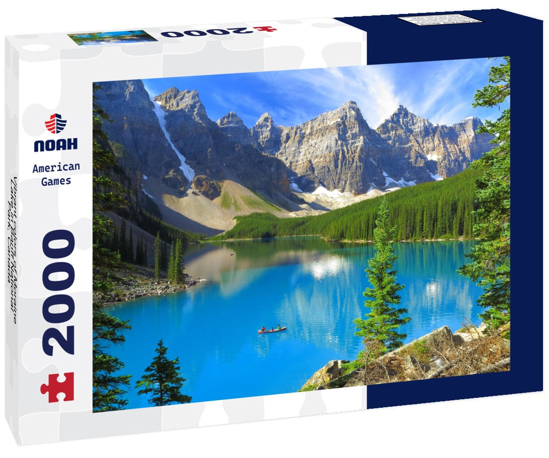 Noah Jigsaw Puzzle Vibrant colors of Moraine Lake in Banff National Park, Canada 2000 Pieces