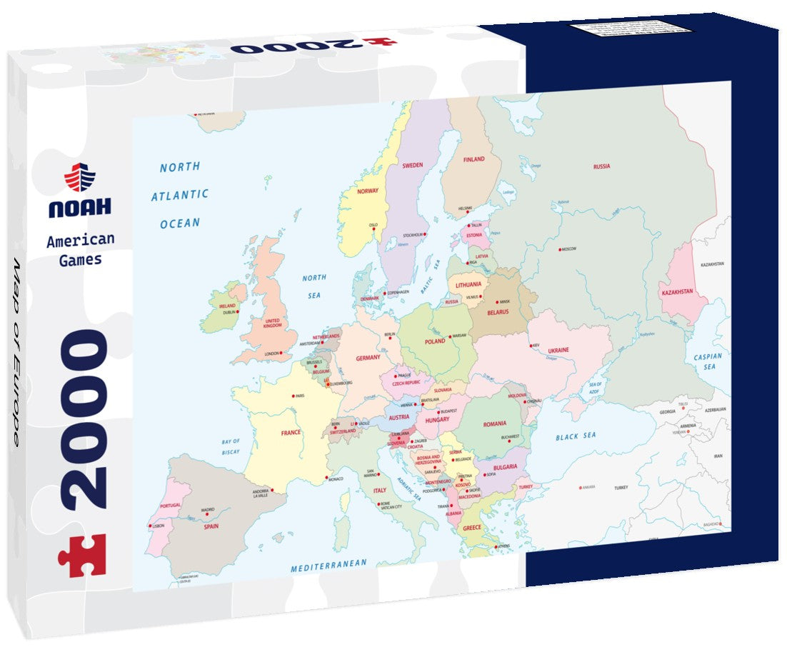 Noah Jigsaw Puzzle Map of Europe 2000 Pieces