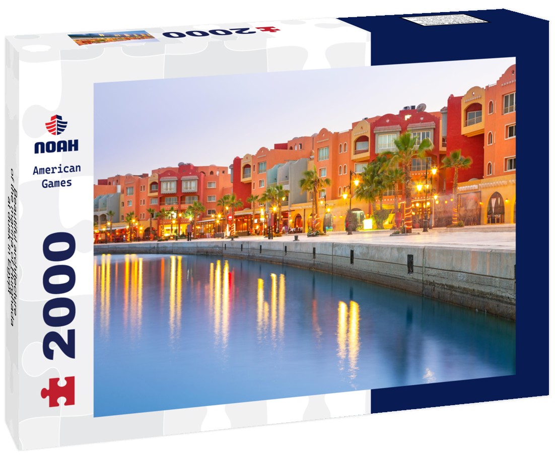 Noah Jigsaw Puzzle Beautiful architecture of the marina of Hurghada at dusk in Egypt 2000 Pieces