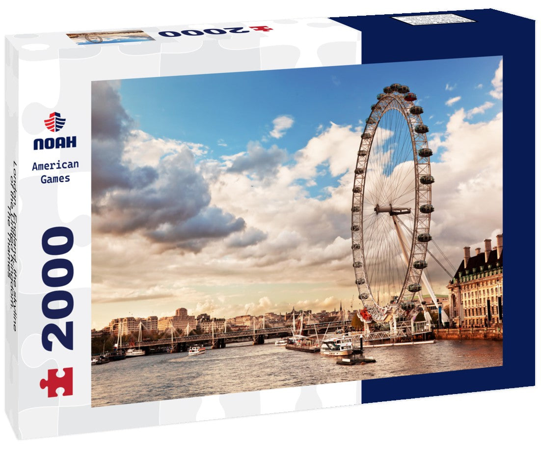 Noah Jigsaw Puzzle London, England, the skyline of the United Kingdom. The Thames 2000 Pieces