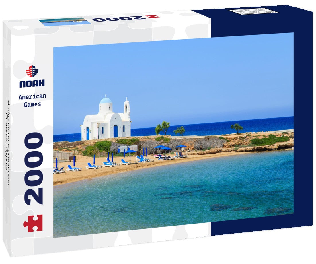 Noah Jigsaw Puzzle A church on a coast near Protaras, Cyprus 2000 Pieces