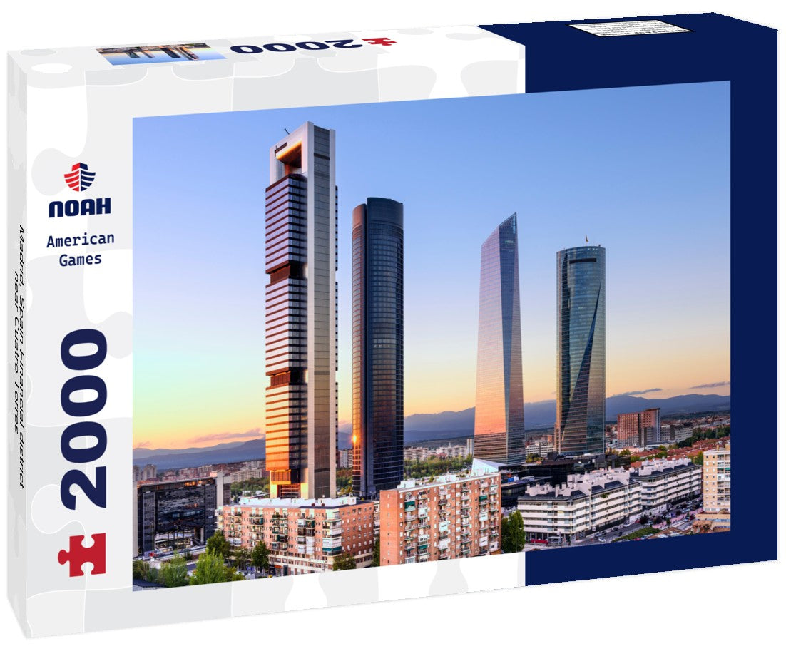Noah Jigsaw Puzzle Madrid, Spain Financial district near Cuatro Torres 2000 Pieces