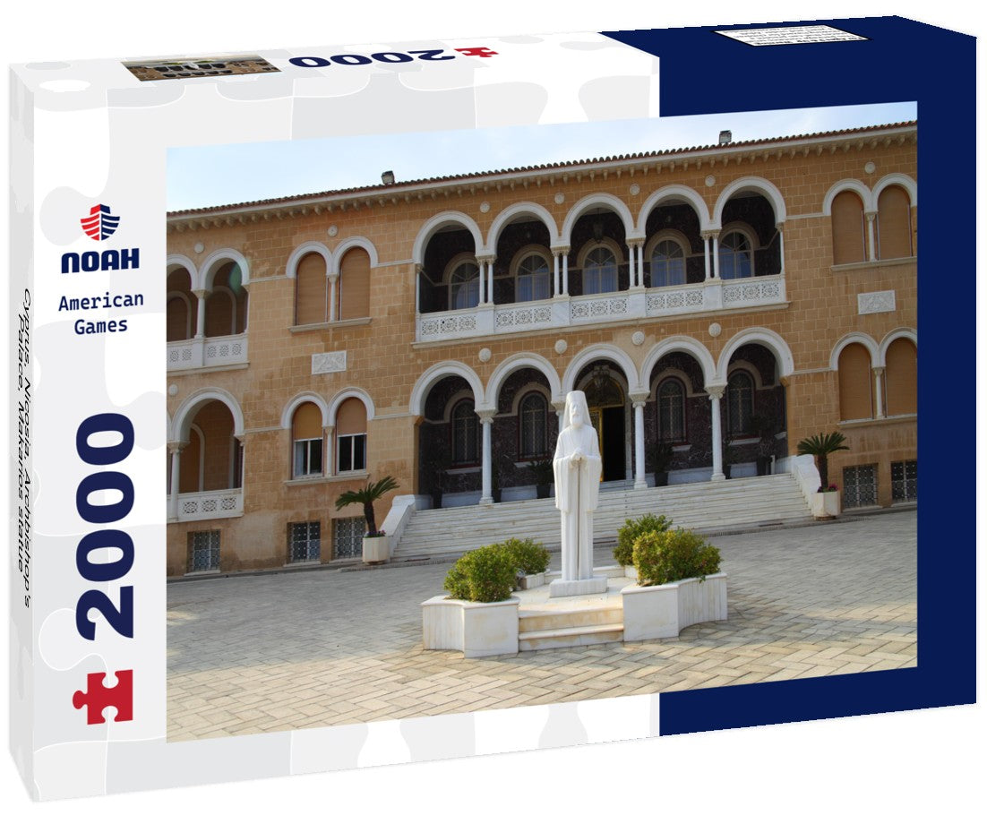 Noah Jigsaw Puzzle Cyprus, Nicosia, Archbishop's Palace, Makarios statue 2000 Pieces
