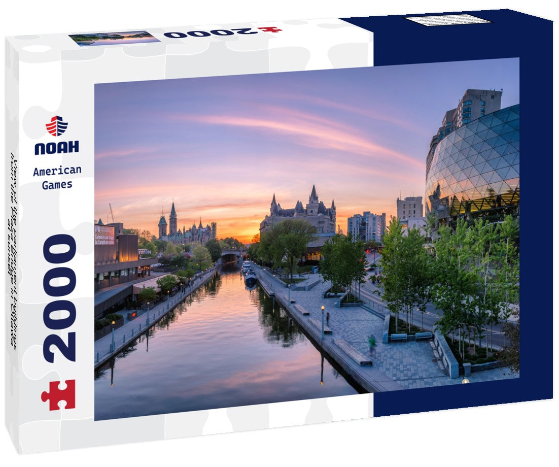 Noah Jigsaw Puzzle View of the parliament buildings from the Plaza Bridge in Ottawa at sunset 2000 Pieces