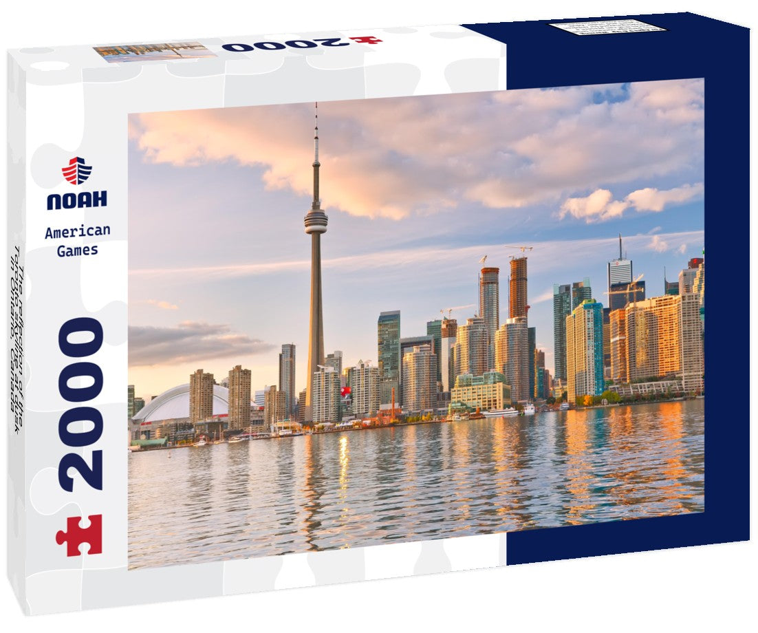Noah Jigsaw Puzzle The reflection of the Toronto skyline at dusk in Ontario, Canada 2000 Pieces
