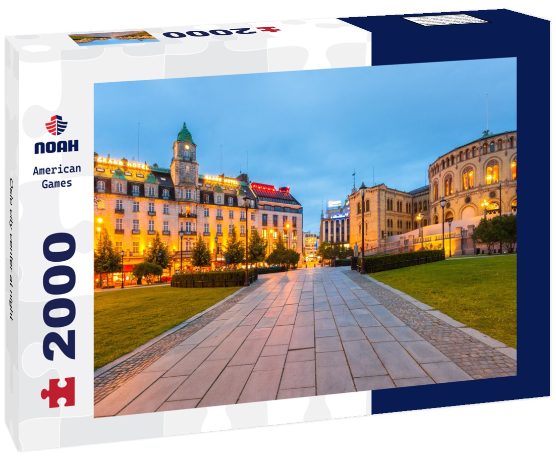 Noah Jigsaw Puzzle Oslo city center at night 2000 Pieces