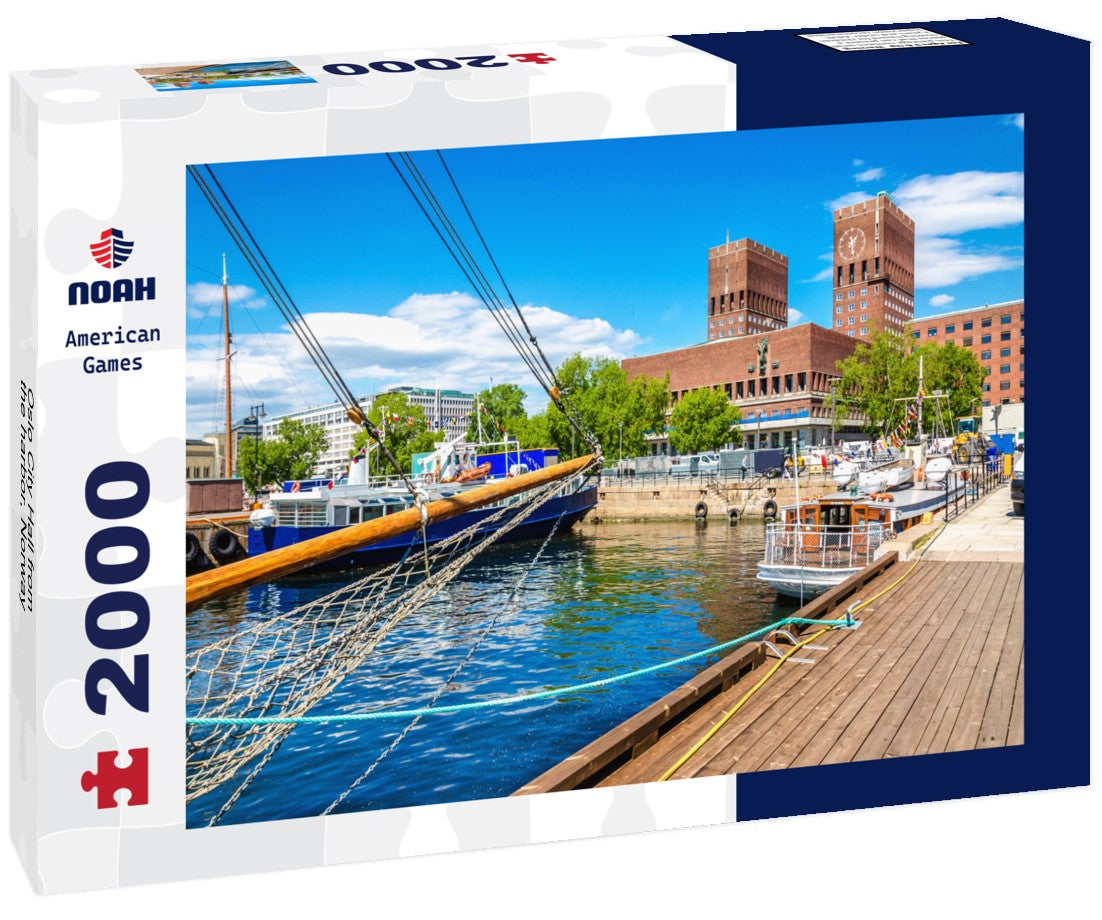 Noah Jigsaw Puzzle Oslo City Hall from the harbor, Norway 2000 Pieces