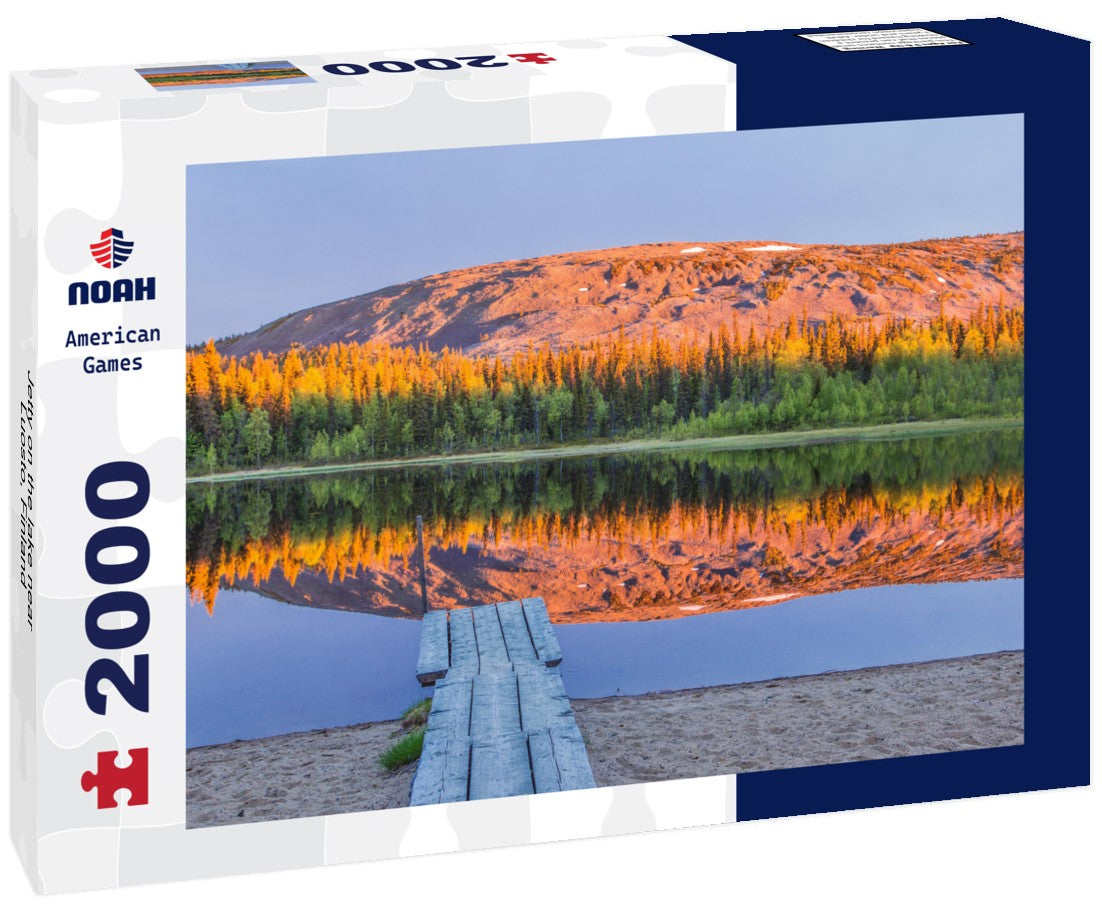 Noah Jigsaw Puzzle Jetty on the lake near Luosto - Finland 2000 Pieces