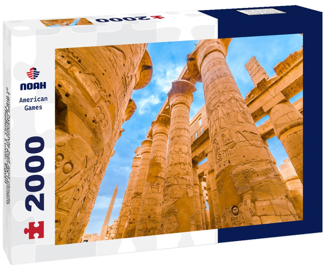 Noah Jigsaw Puzzle Large hypostyle hall and clouds in the temples of Karnak (ancient Thebes). Luxor, Egypt 2000 Pieces