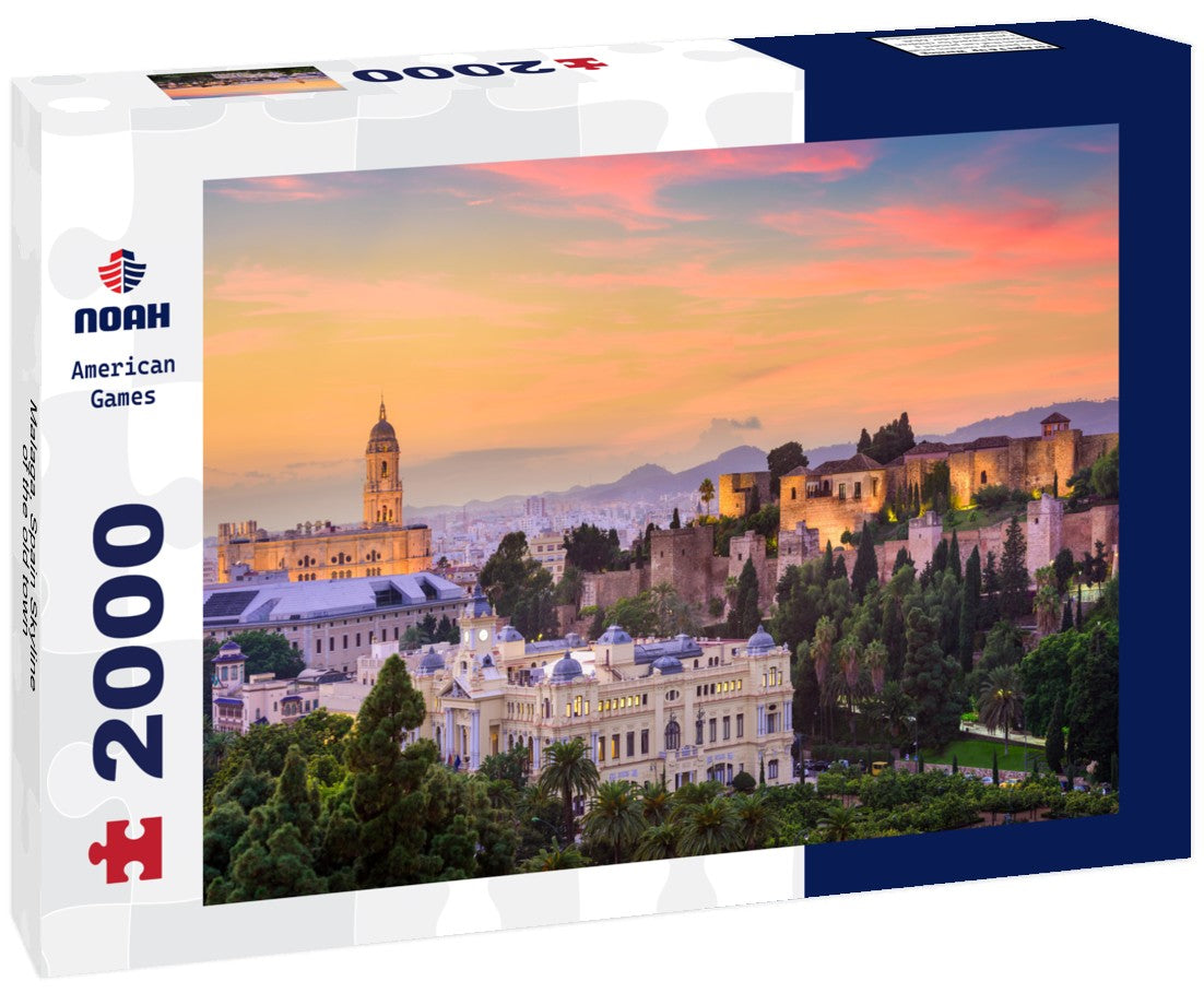 Noah Jigsaw Puzzle Malaga, Spain Skyline of the old town 2000 Pieces