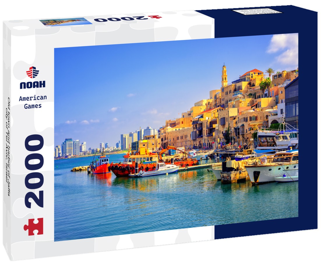 Noah Jigsaw Puzzle Old town and harbor of Jaffa, city of Tel Aviv, Israel 2000 Pieces