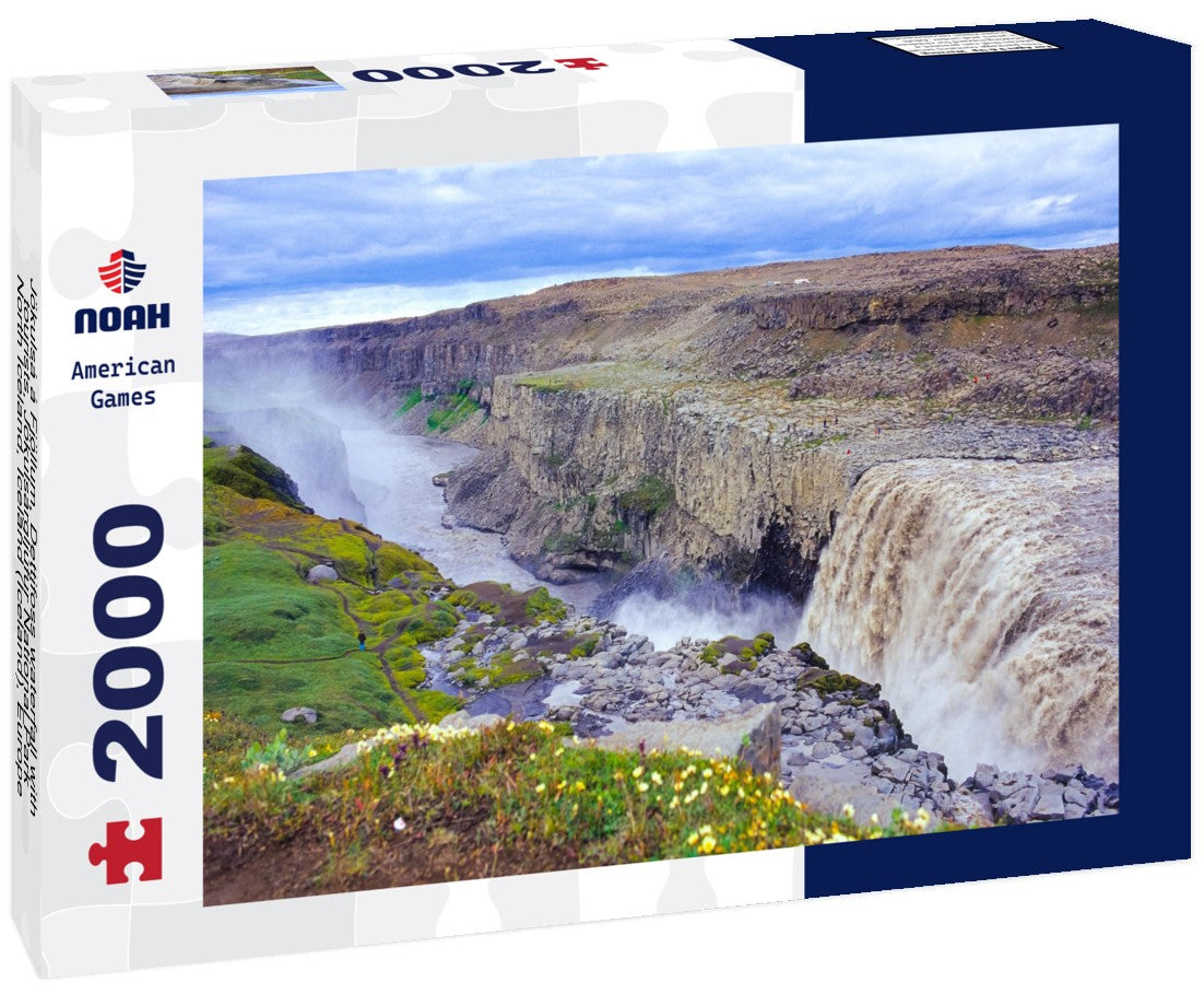Noah Jigsaw Puzzle Jökulsá á Fjöllum, Dettifoss waterfall with tourists, Jökulsárgljúfur National Park, North Iceland, Iceland (Iceland), Europe 2000 Pieces