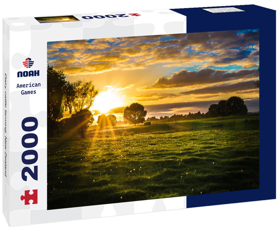 Noah Jigsaw Puzzle Dairy cattle farming, New Zealand 2000 Pieces