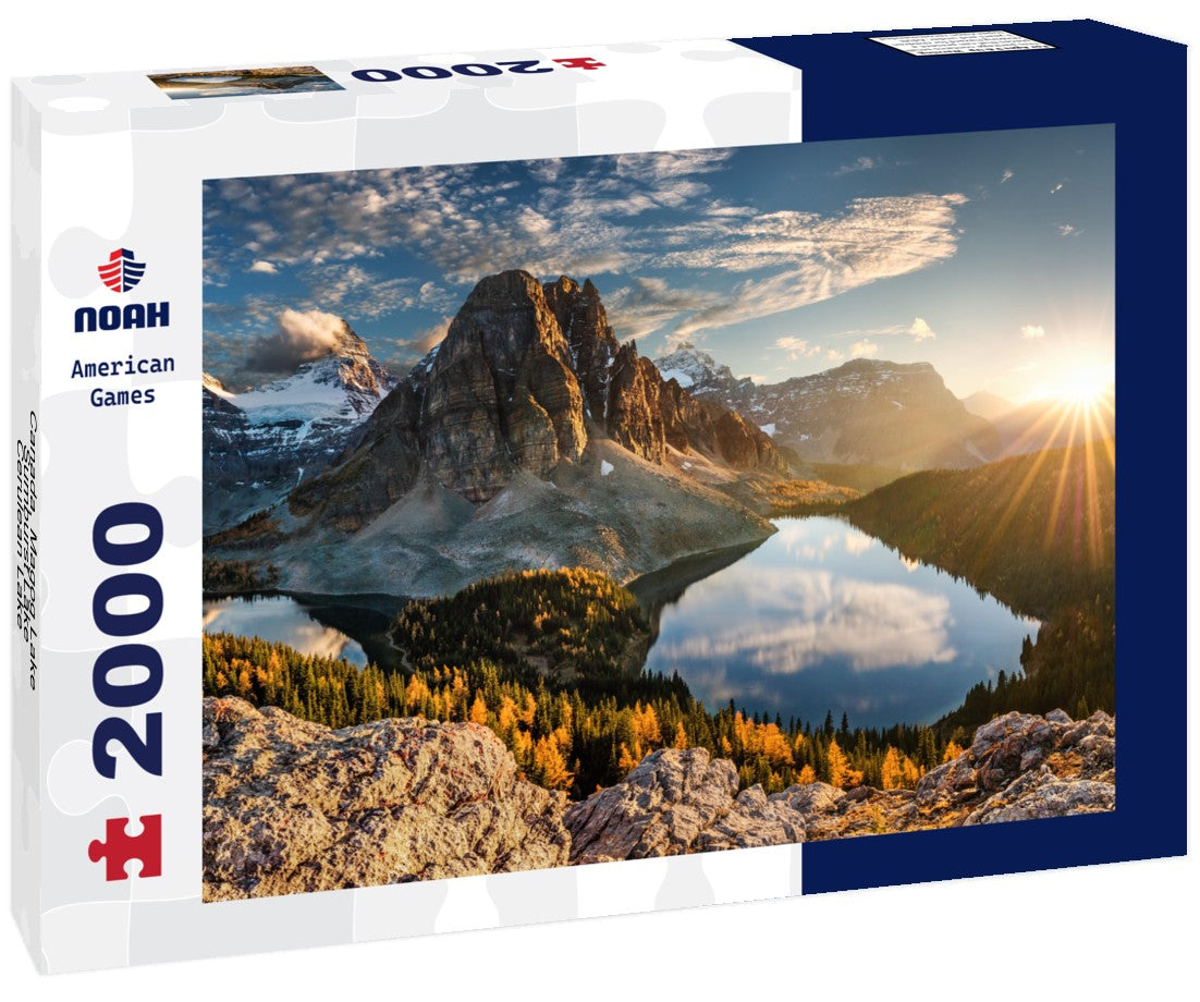 Noah Jigsaw Puzzle Canada, Magog Lake, Sumburst Lake, Cerulean Lake 2000 Pieces