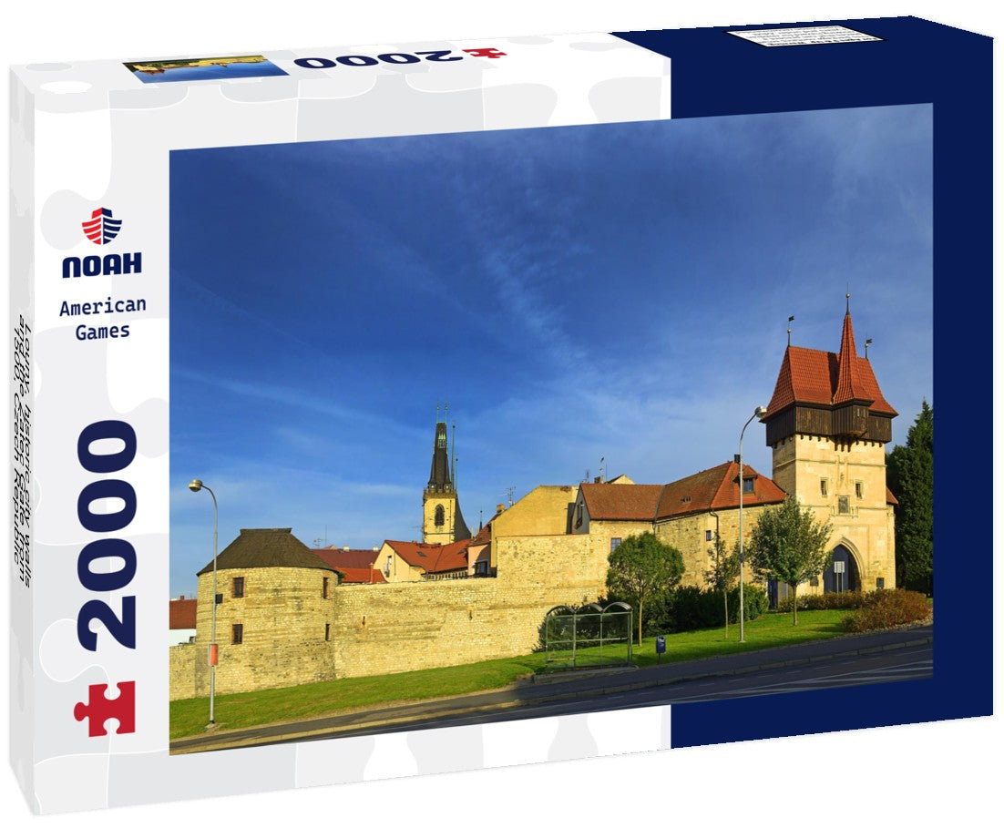 Noah Jigsaw Puzzle Louny - historic city walls and the Zatec Gate from 1500, Czech Republic 2000 Pieces