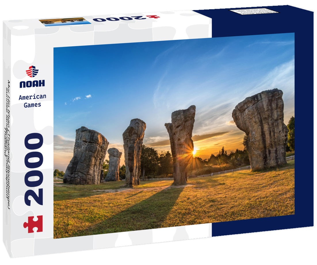 Noah Jigsaw Puzzle Mor Hin Khao (Thailand Stonehenge) sunrise landscape, Chaiyaphum, Thailand 2000 Pieces