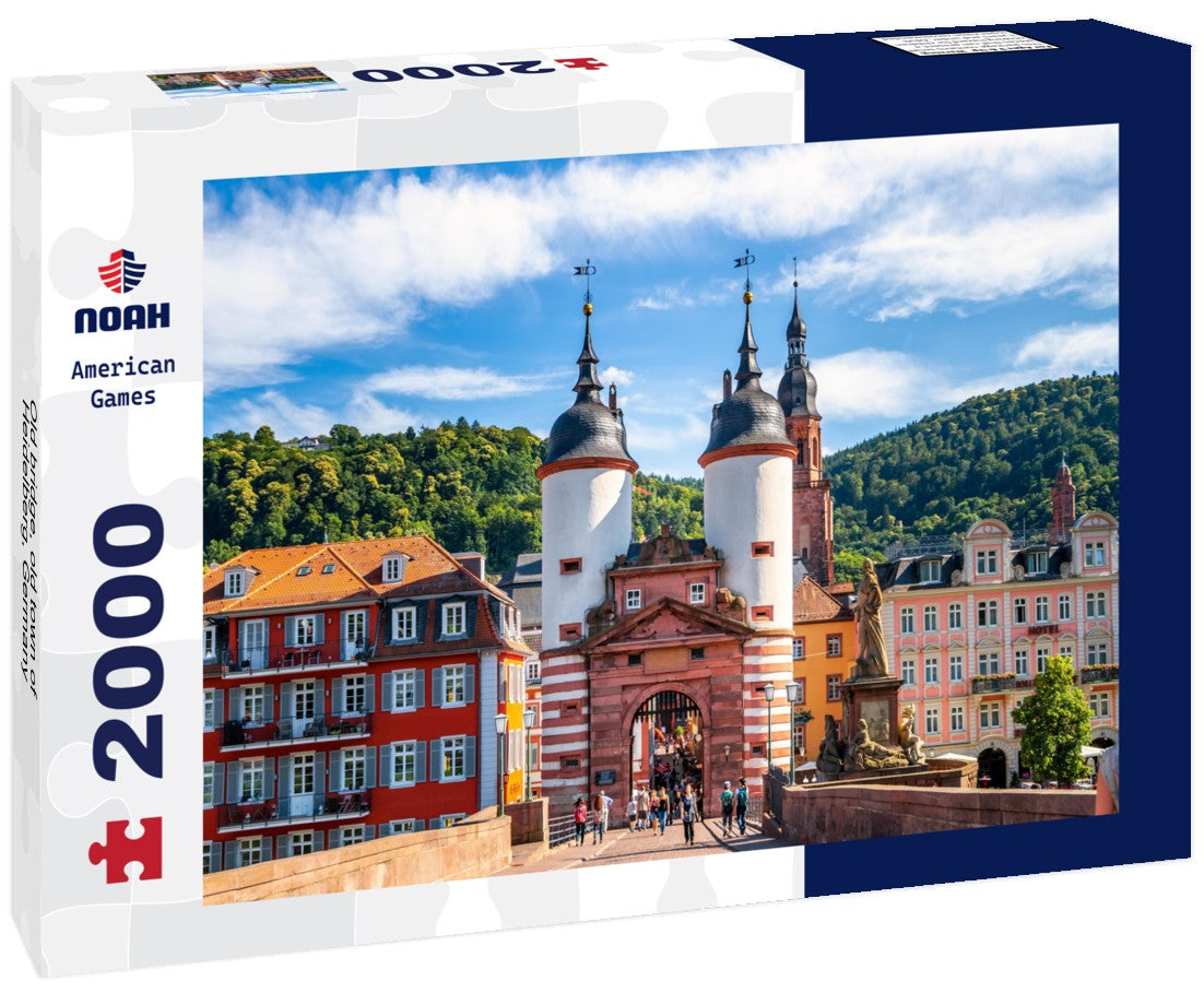 Old bridge, old town of Heidelberg, Germany 2000pc Puzzle