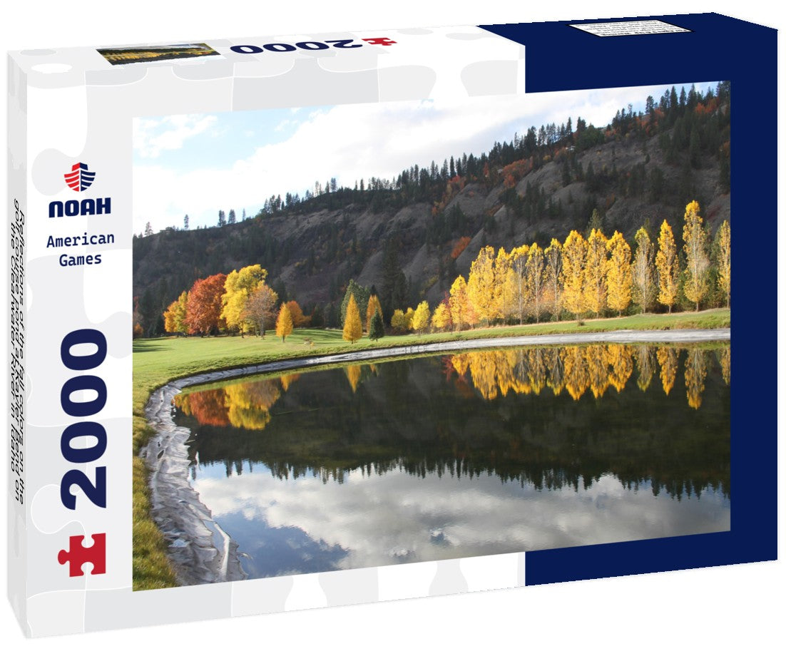 Noah Jigsaw Puzzle Reflections of the fall colors on the golf course pond at Kayler Bend on the Clearwater River in Idaho 2000 pieces