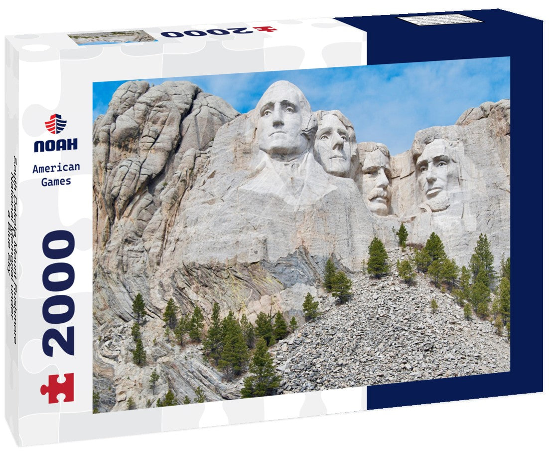 Noah Jigsaw Puzzle South Dakota Mount Rushmore National Memorial under a Blue Sky 2000 pieces