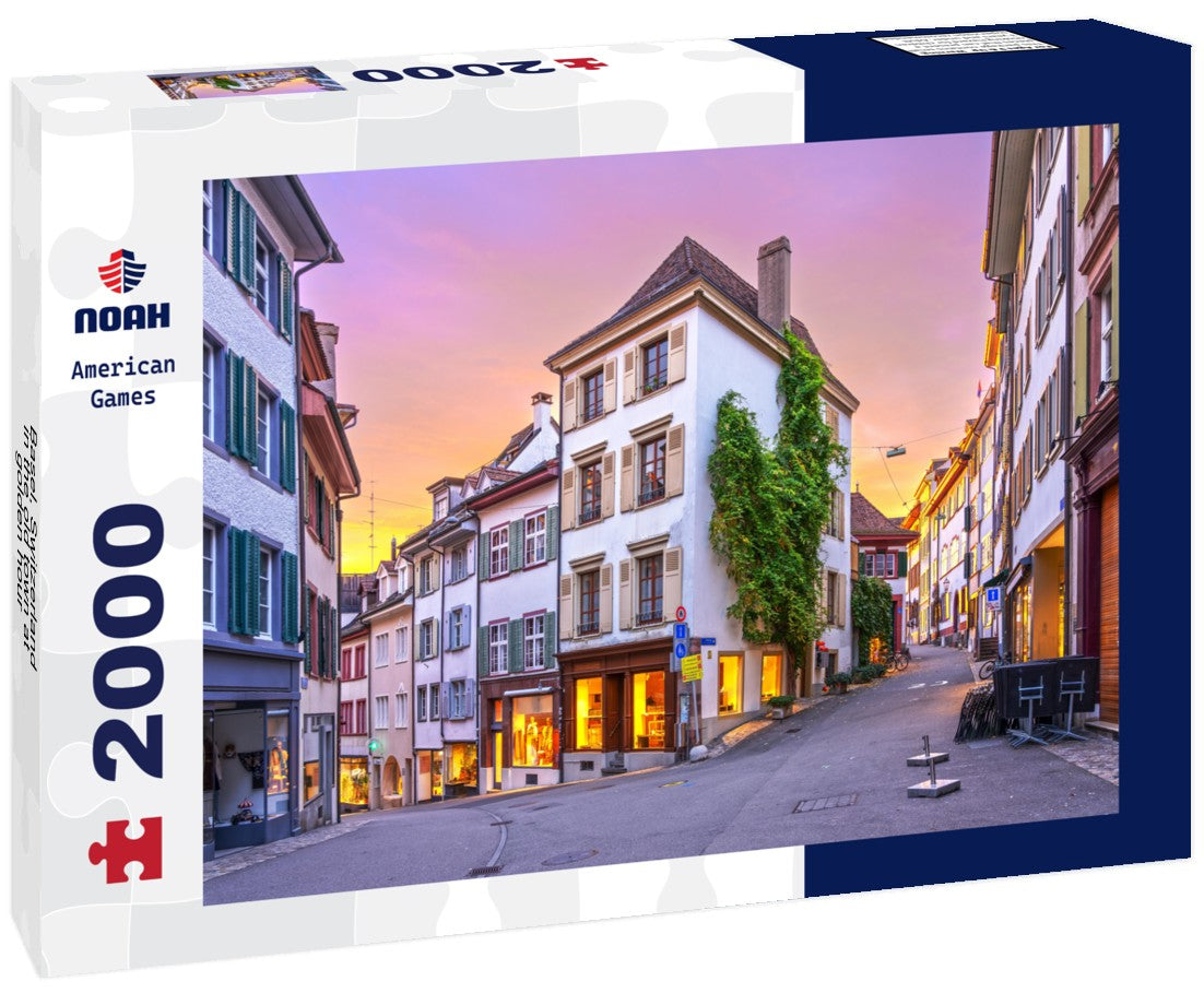 Noah Jigsaw Puzzle Basel, Switzerland in the old town at golden hour 2000 pieces
