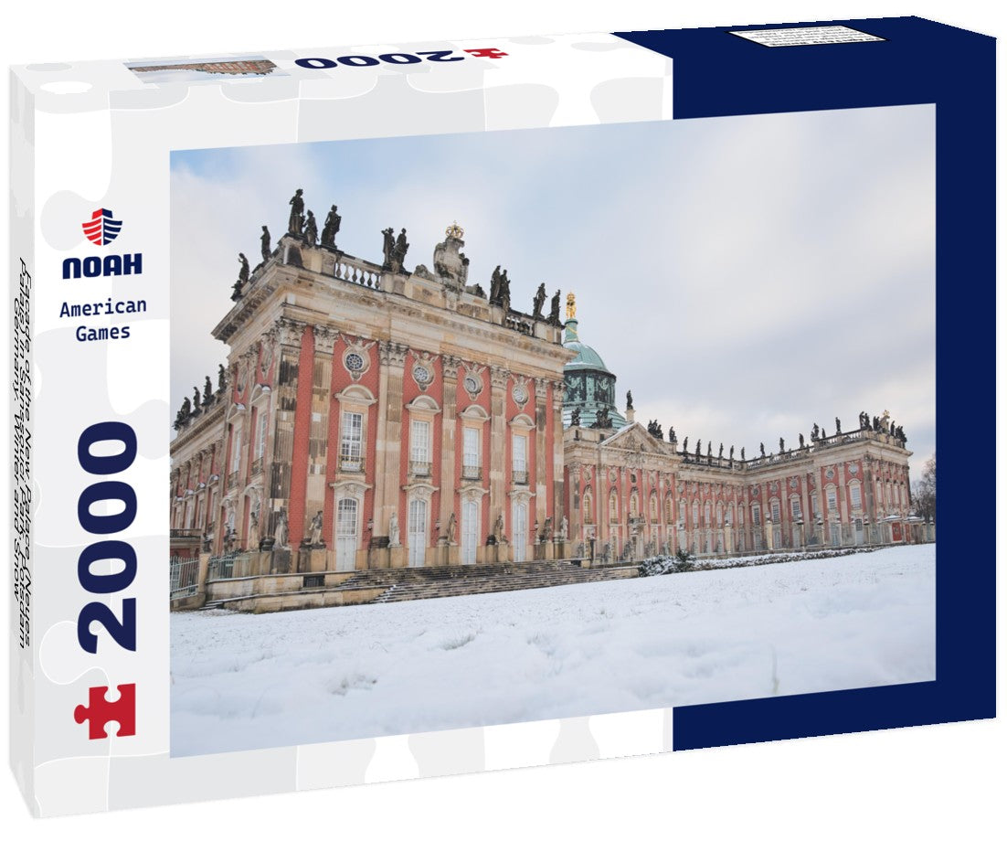 Noah Jigsaw Puzzle Facade of the New Palace (Neues Palais) in Sanssouci Park, Potsdam, Germany. Winter and Snow 2000 pieces