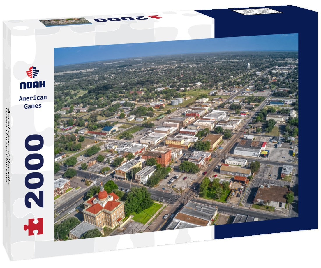 Noah Jigsaw Puzzle Aerial view of Beeville, Texas during Summer 2000 pieces