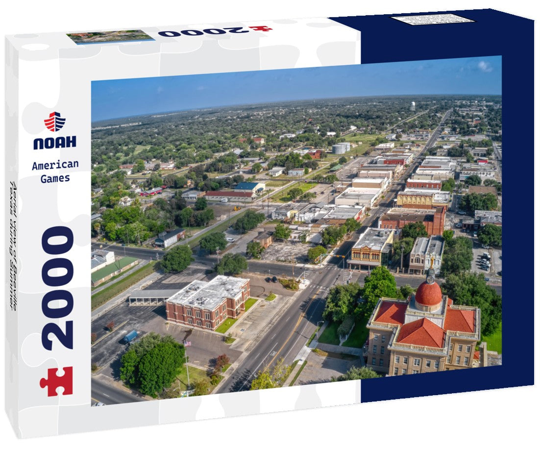Noah Jigsaw Puzzle Aerial view of Beeville, Texas during Summer 2000 pieces
