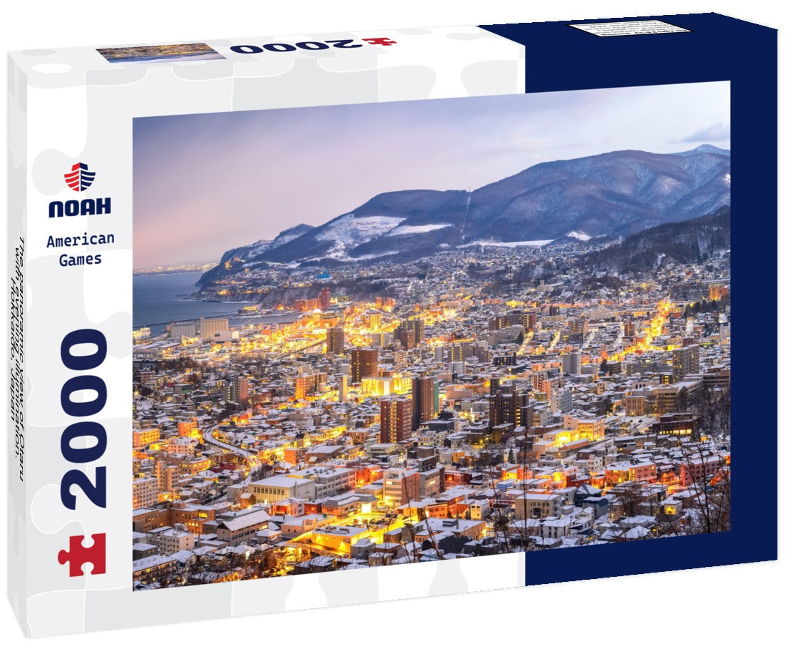 Noah Jigsaw Puzzle The panoramic view of Otaru with evening illumination. Hokkaido, Japan 2000 pieces